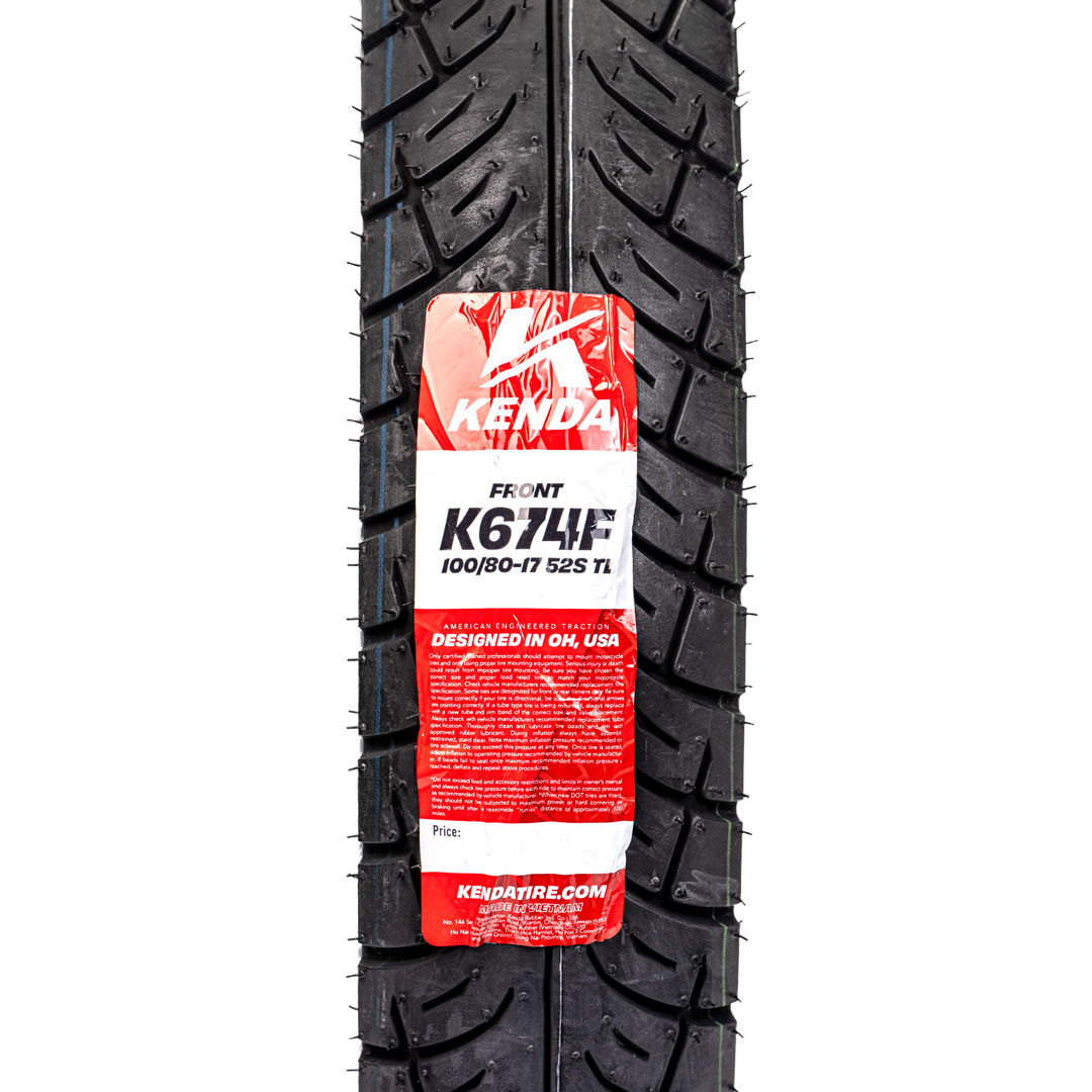 Llanta KENDA 100/80-17 K674F Delantera Sellomatic - Mundimotos