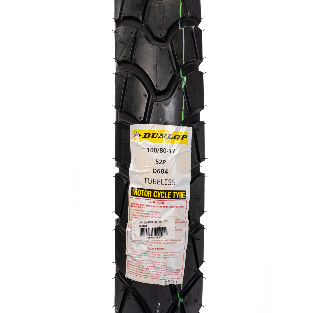 Llanta Dunlop 100/80-17 D604 Delantera Sellomatic - Mundimotos
