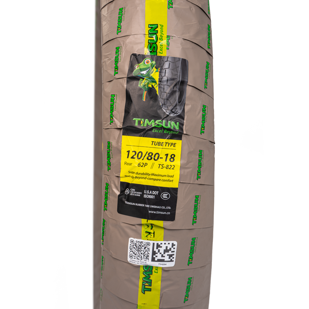Llanta Timsun 120/80-18 TS822 Trasera Neumatico - Mundimotos