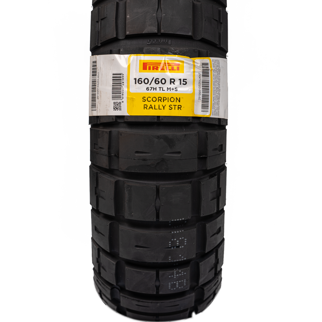 Llanta Pirelli 160/60R-15 SCORPION RALLY STR Trasera Sellomatic - Mundimotos