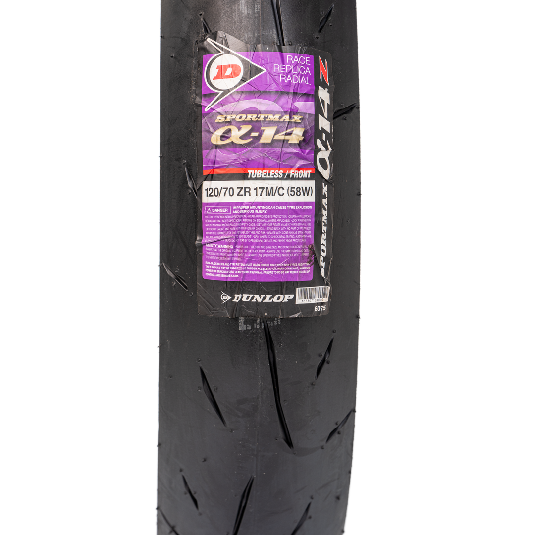 Llanta Dunlop 120/70ZR-17 SPORTMAX ALFA 14 Delantera - Mundimotos