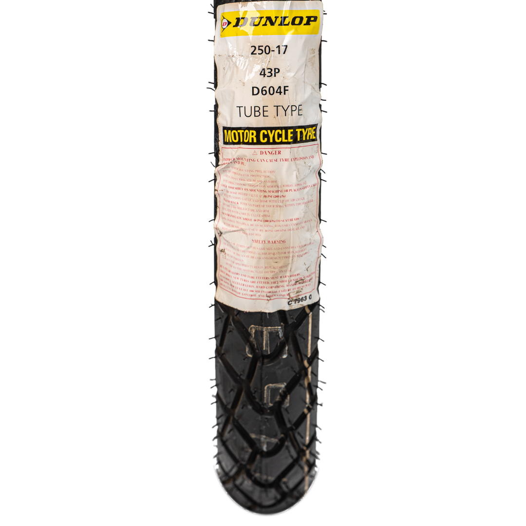 Llanta Dunlop 250-17 D604F Delantera Neumatico