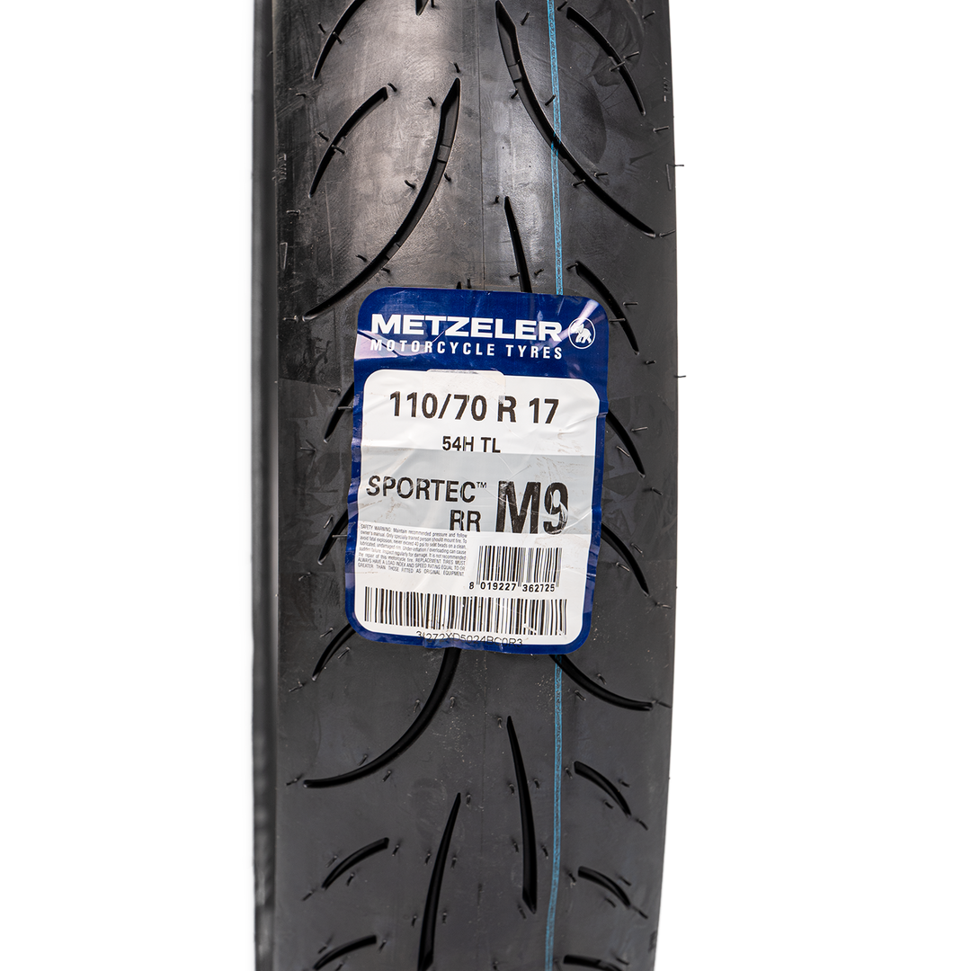 Llanta Metzeler 110/70R-17 SPORTEC M9 Delantera Sellomatic - Mundimotos