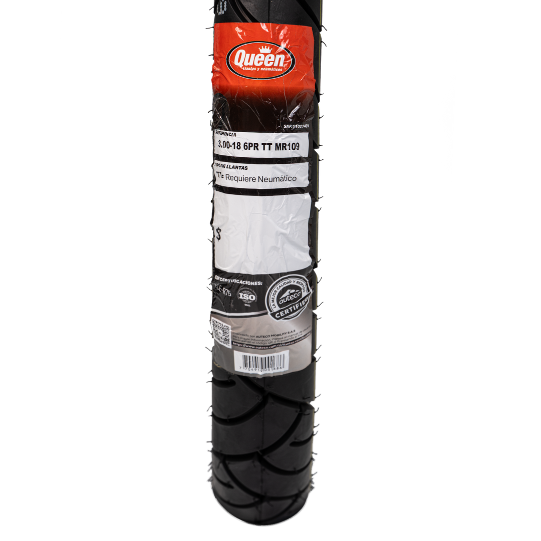 Queen Tire Mr109 3.00-18 Tire