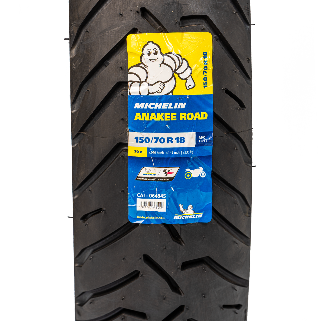 Llanta Michelin 150/70R-18 ANAKEE ROAD Trasera Sellomatic 70V