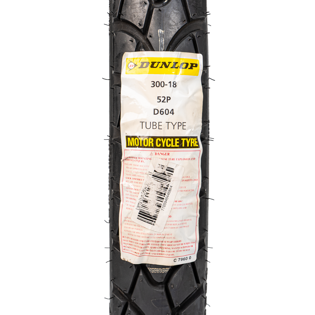 Llanta Dunlop 300-18 D604 Trasera Neumatico