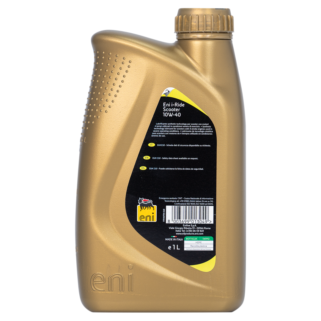 Aceite de Motor Eni 10W40 Semisintetico Scooter 4 Tiempos