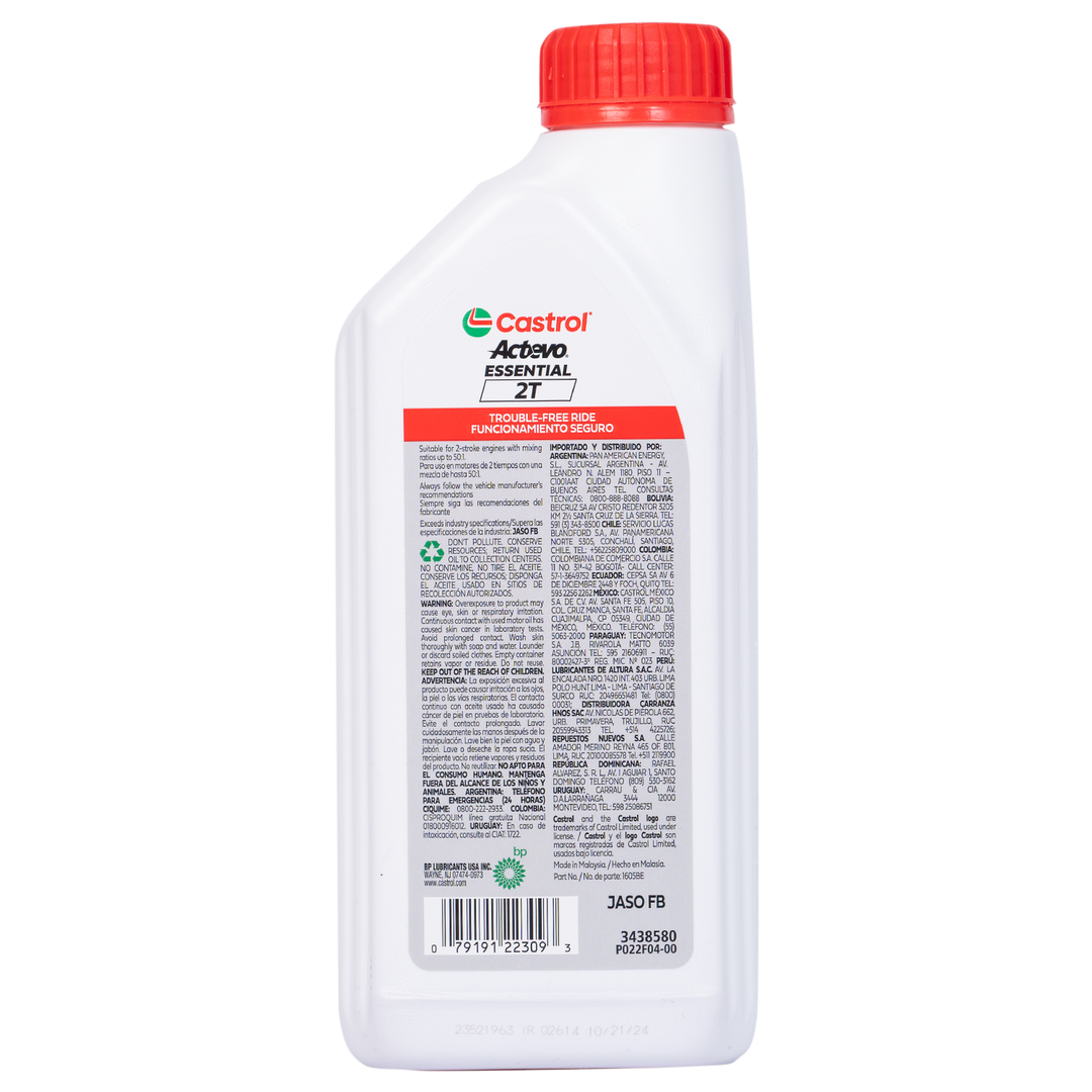 Castrol Actevo-X-Track 2-Stroke Semi-Synthetic Engine Oil