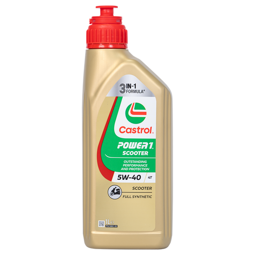Aceite de Motor CASTROL 5W40 Sintético Scooter Power1 4 Tiempos