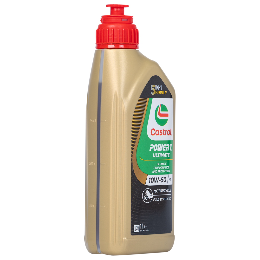Aceite de Motor Castrol 10W50 Sintetico Power1 Ultimate 4 Tiempos