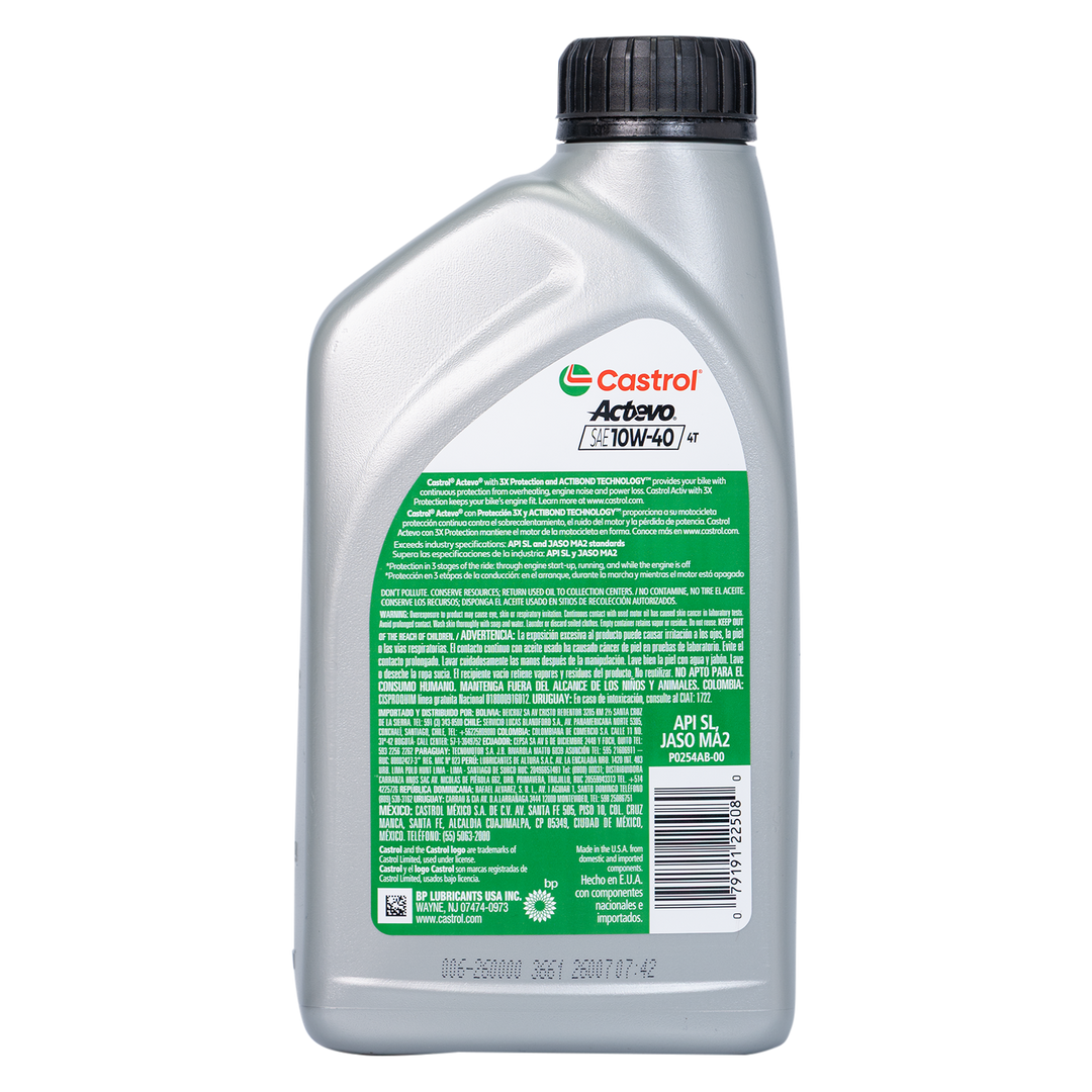 Castrol 10W40 Semi-Synthetic Active Silver 4-Stroke Engine Oil
