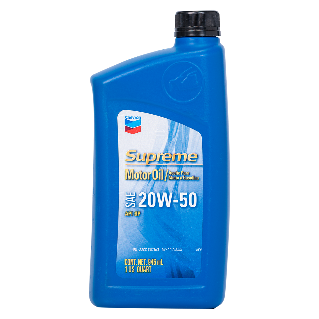 Aceite de Motor Chevron 20W50 Mineral Supreme 4 Tiempos
