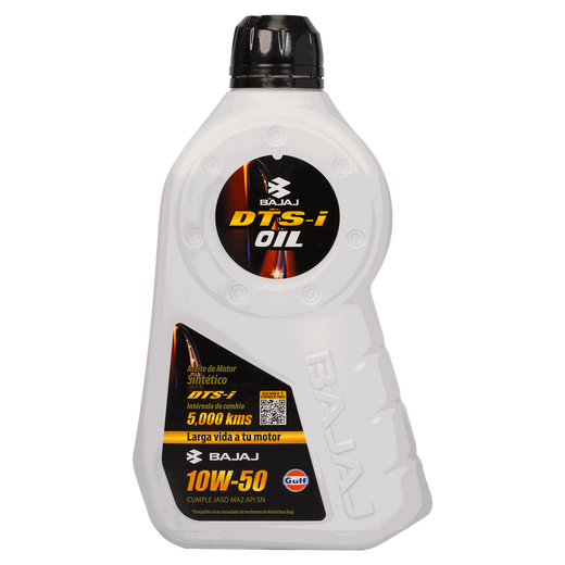 Aceite de Motor BAJAJ Sintético 10W50 1 litro 4 tiempos