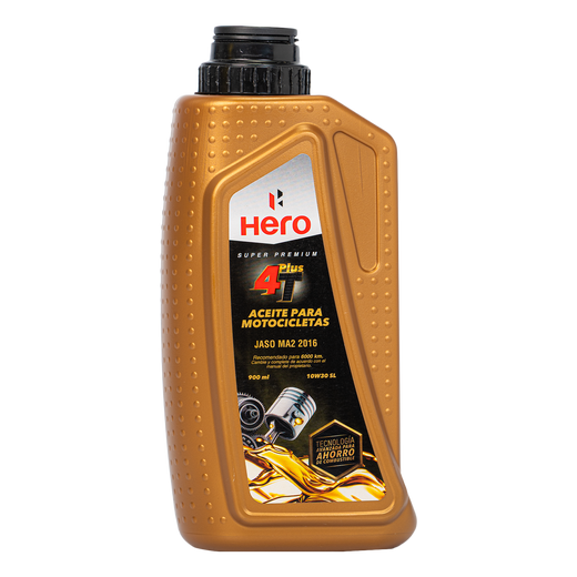 Aceite de Motor HERO 10W30 Semisintetico Freemplus 4 Tiempos