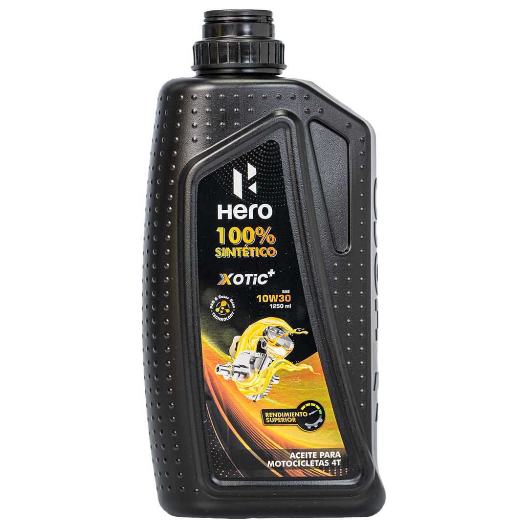 Aceite de Motor Hero 10W30 Sintetico XOTIC+ 4 Tiempos (1250ML)