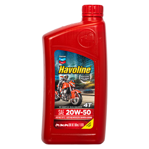 Aceite de Motor HAVOLINE 20W50 Mineral