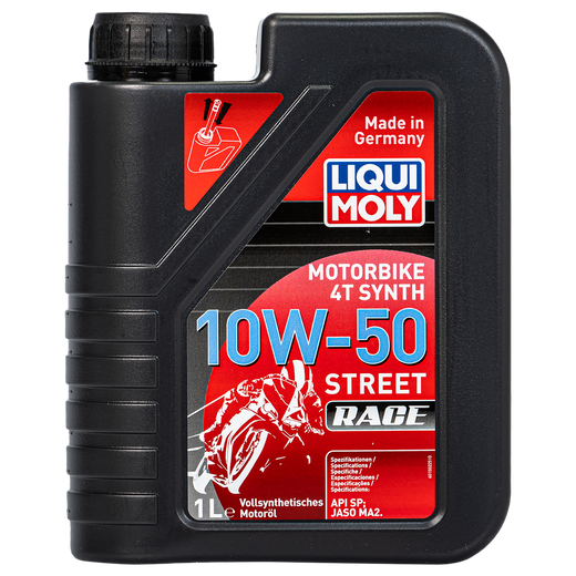 Aceite de Motor LIQUI MOLY 10W50 Sintetico Street Race 4 Tiempos