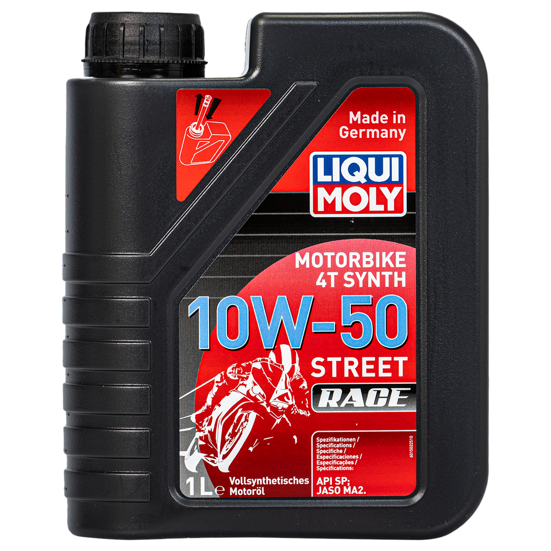 Aceite de Motor Liqui Moly 10W50 Sintetico Street Race 4 Tiempos