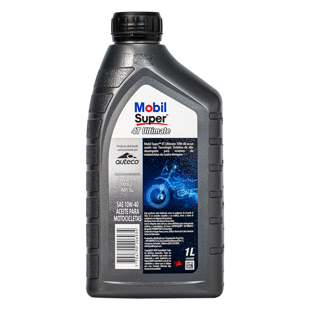 Aceite de Motor Mobil 10W40 Semisintetico Ultimate 4 Tiempos