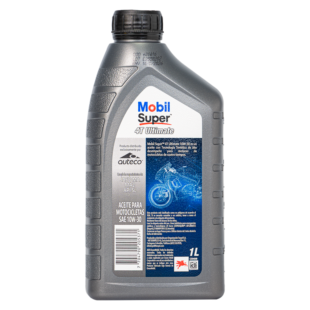 Aceite de Motor Mobil 10W30 Semisintetico Ultimate 4 Tiempos
