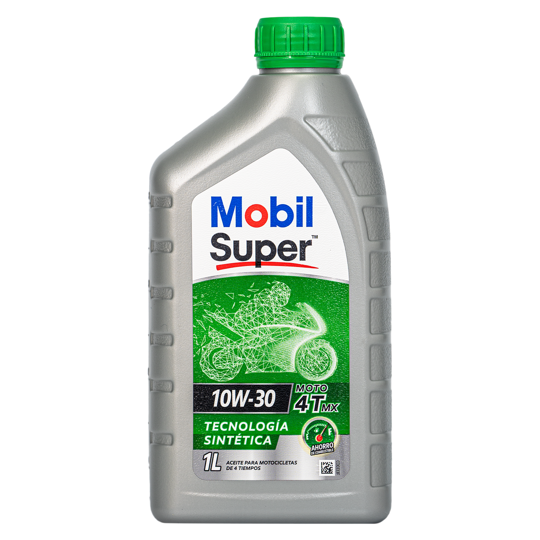 Aceite de Motor Mobil 10W30 Semisintetico Super Mx 4 Tiempos