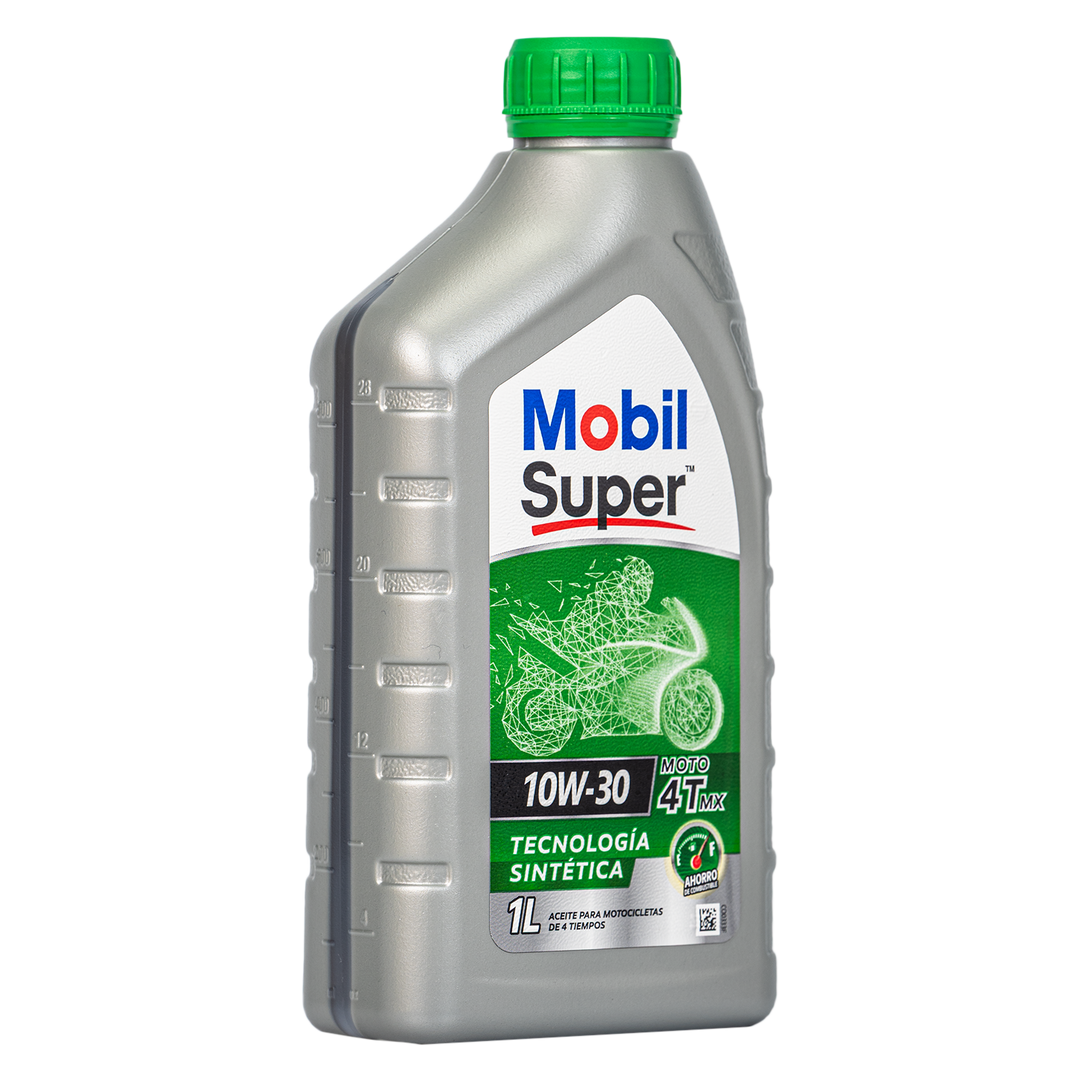 Aceite de Motor Mobil 10W30 Semisintetico Super Mx 4 Tiempos