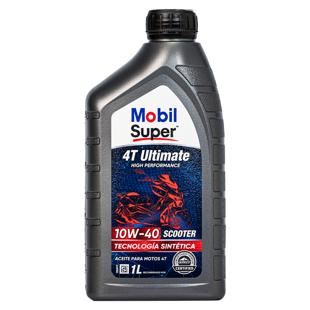 Aceite de Motor Mobil 10W40 Semisintetico Ultra Scooter 4 Tiempos