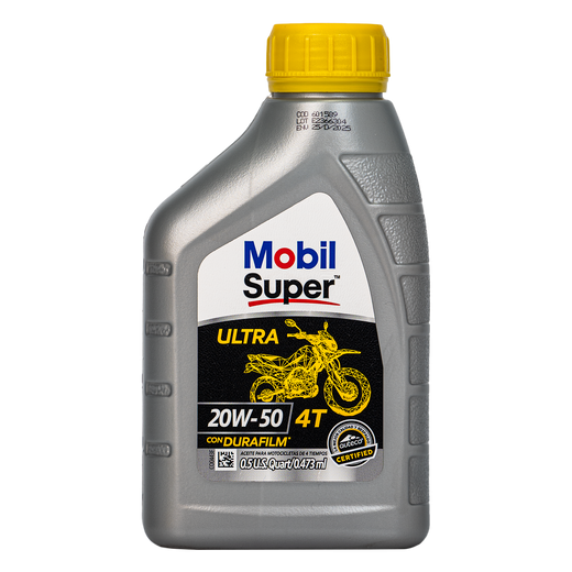 Aceite de Motor MOBIL 20W50 Mineral Ultra 4 Tiempos Pinta