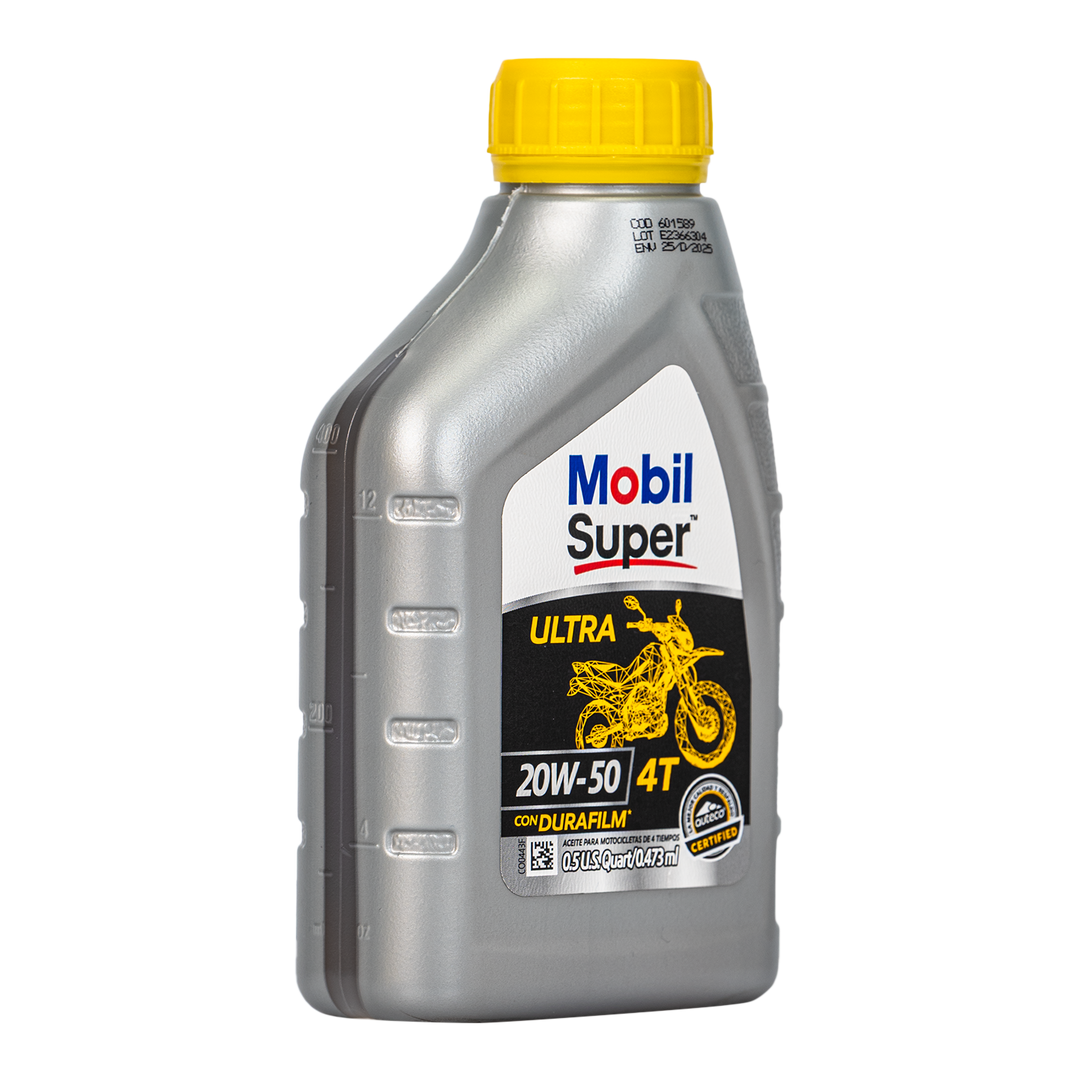 Aceite de Motor Mobil 20W50 Mineral Ultra 4 Tiempos Pinta