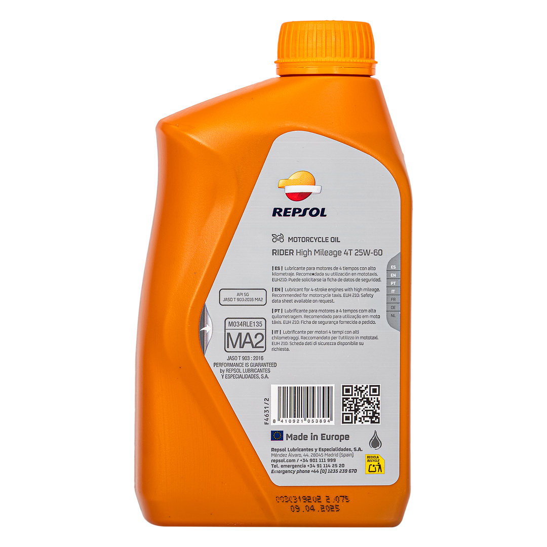 Aceite de Motor Repsol 25W60 High Mileage 4