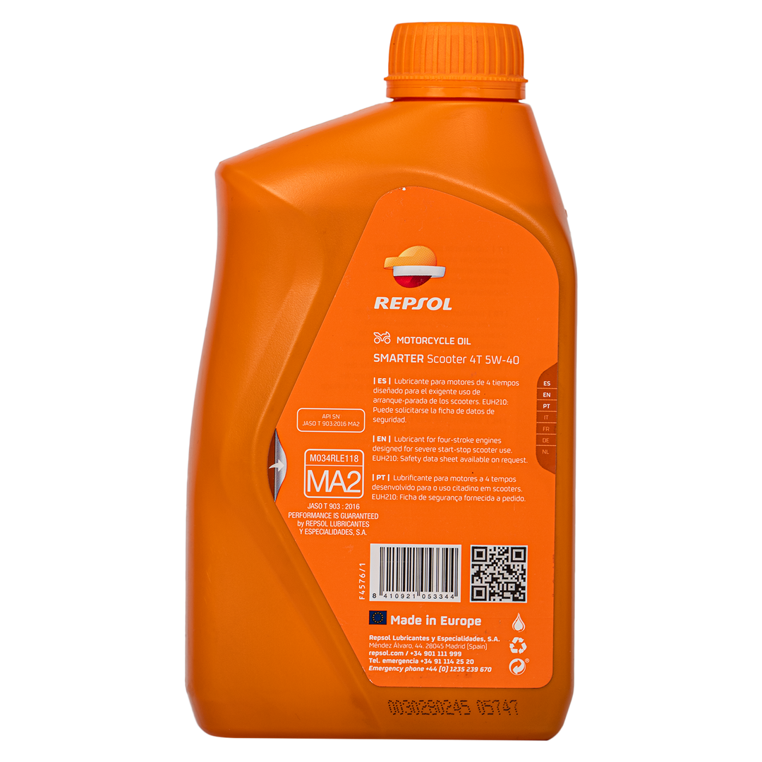 Repsol 5W40 Synthetic Scooter 4-Stroke Engine Oil