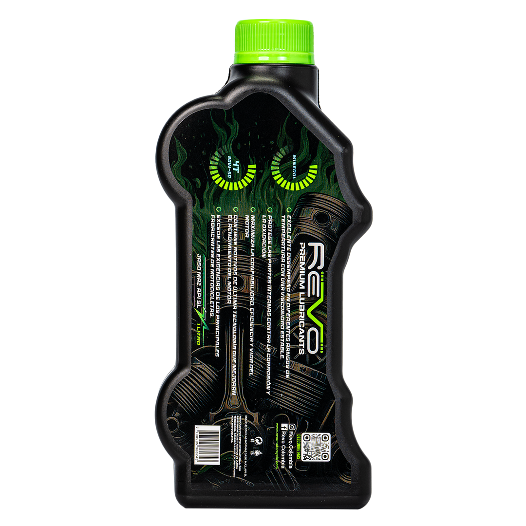 Aceite de Motor REVO 20W50 Mineral 1 Litro