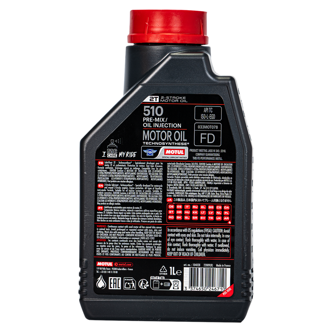 Aceite de Motor Motul Mineral 510 2 Tiempos