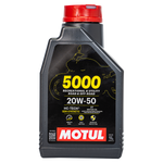 Load image into Gallery viewer, Motul 20W50 Semi-Synthetic 5000 4-Stroke Engine Oil