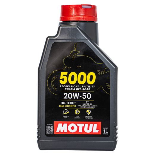 Aceite de Motor MOTUL 20W50 Semisintetico 5000 4 Tiempos