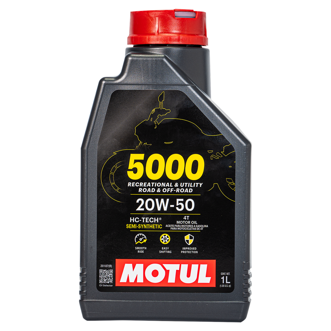 Motul 20W50 Semi-Synthetic 5000 4-Stroke Engine Oil