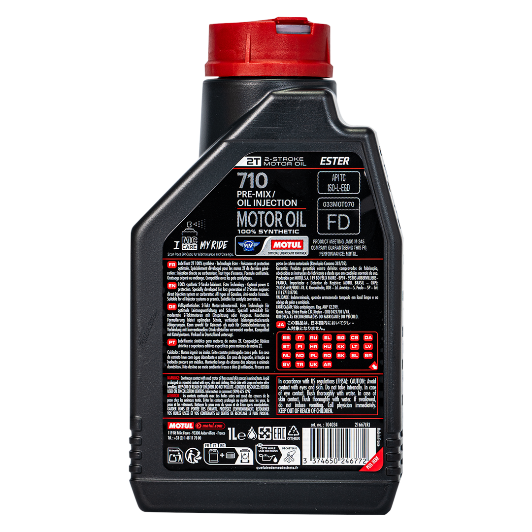 Aceite de Motor Motul 710 2 Tiempos
