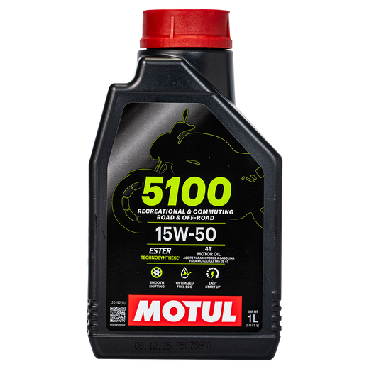 Aceite de Motor MOTUL 10W50 Semisintetico 5100 4 Tiempos
