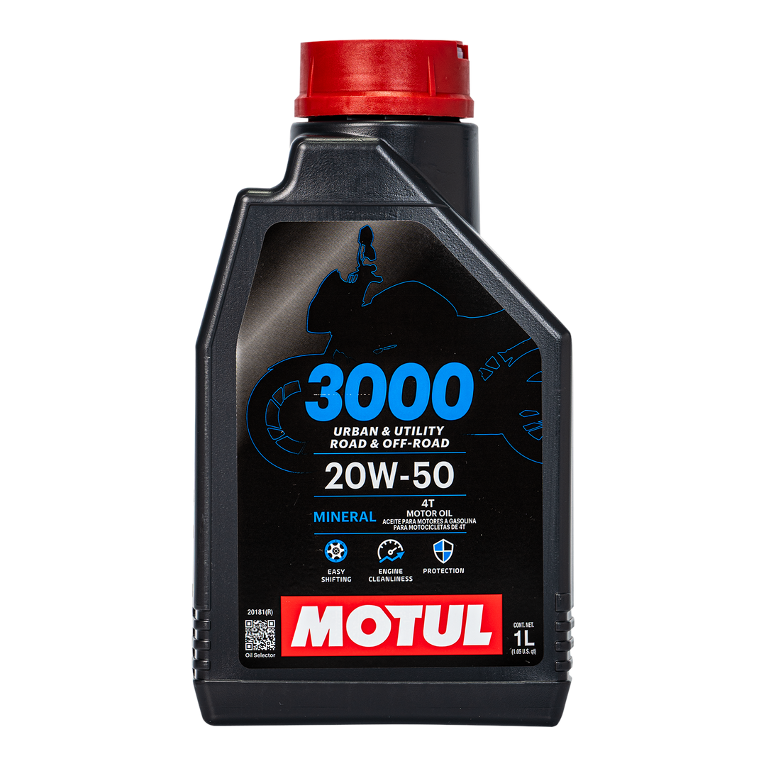 Aceite de Motor Motul 20W50 Mineral 3000 4 Tiempos