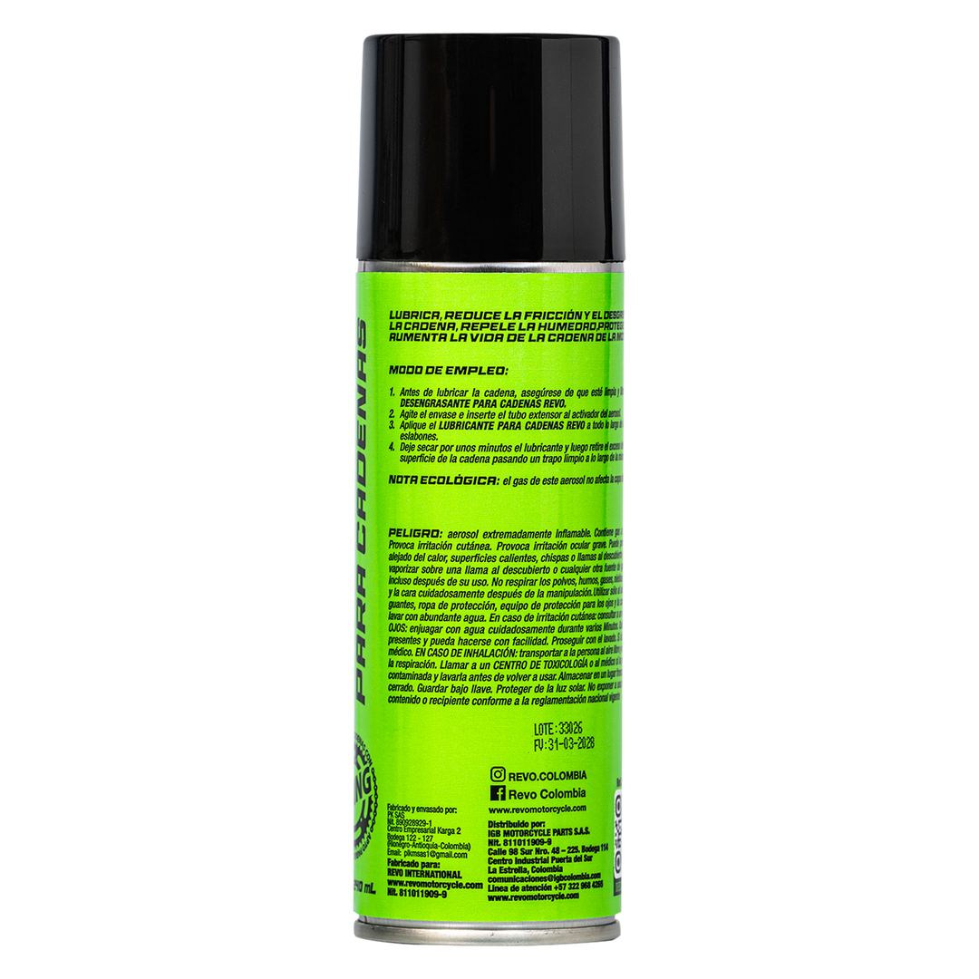 Lubricante de Cadena REVO 240 Mililitros 