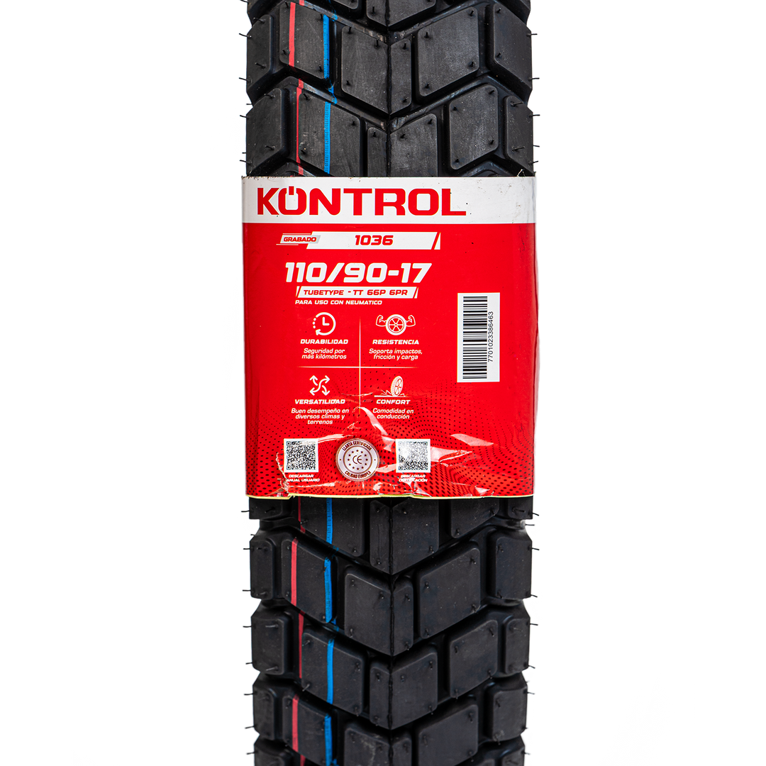 LLANTA MOTO TRASERA NEUMATICO 110/90 -17