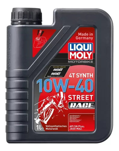 ACEITE LIQUI MOLY 10W40 RACE SINTETICO - Mundimotos