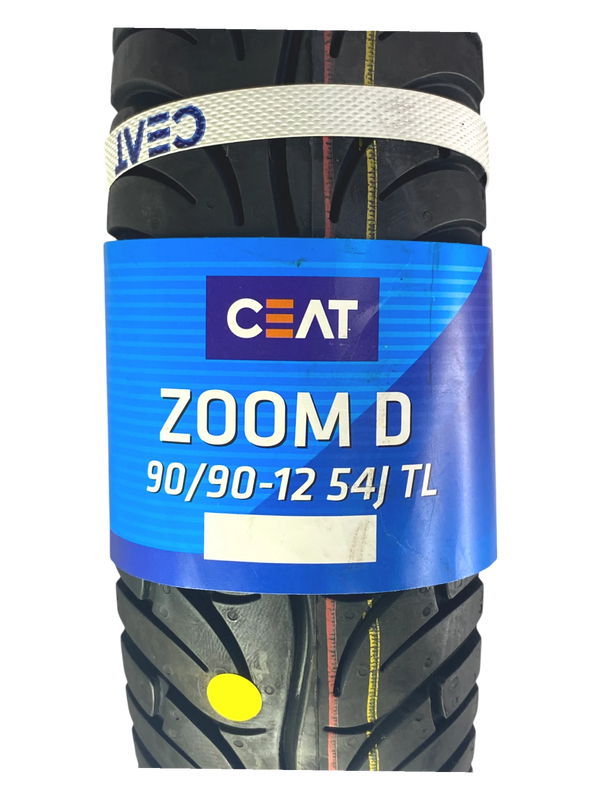Llanta 90/90-12 Zoom D TL CEAT | Mundimotos