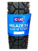 Llanta CEAT Mizale X5 300-18 TL Sellomatic-Mundimotos