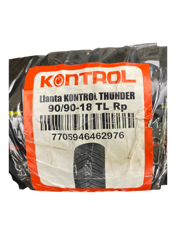 Llanta Kontrol 90/90-18 THUNDER TL Sellomatic-Mundimotos
