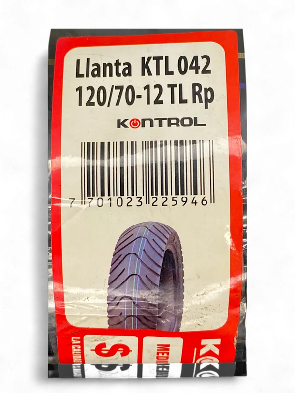 Llanta Kontrol Knt042 12070-12 | llantas para moto