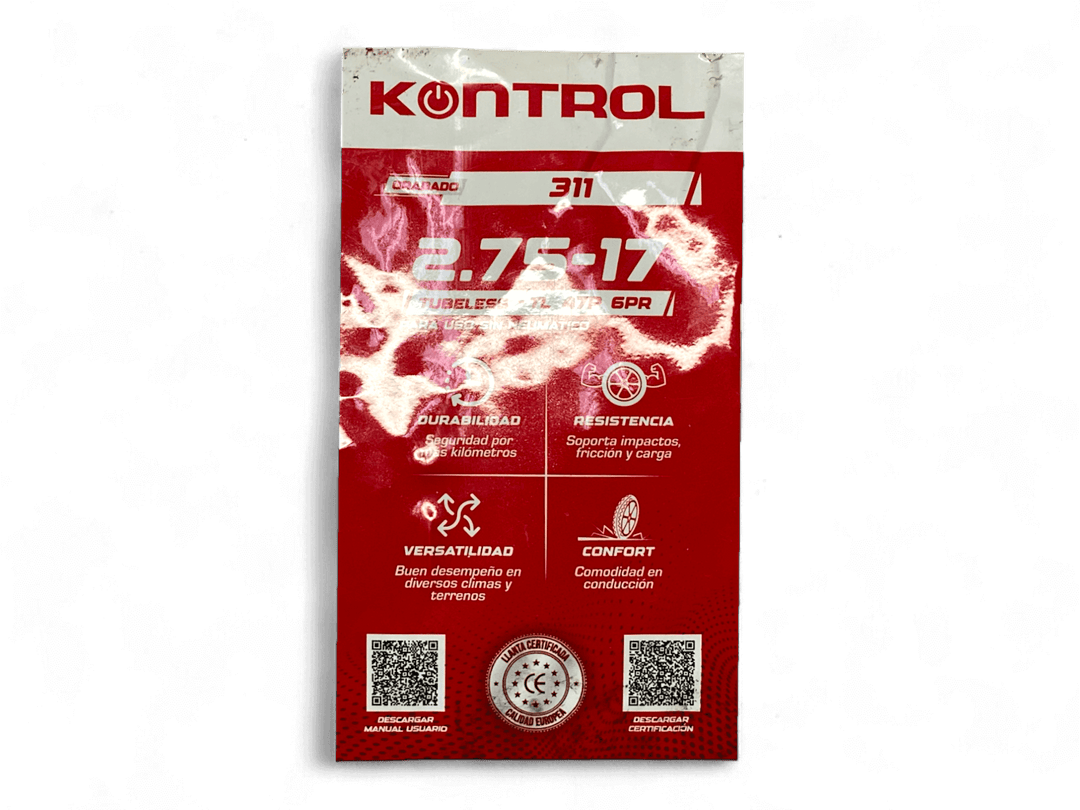 Llanta Kontrol Knt311 2.75-17 Delantera Sellomatic - Mundimotos