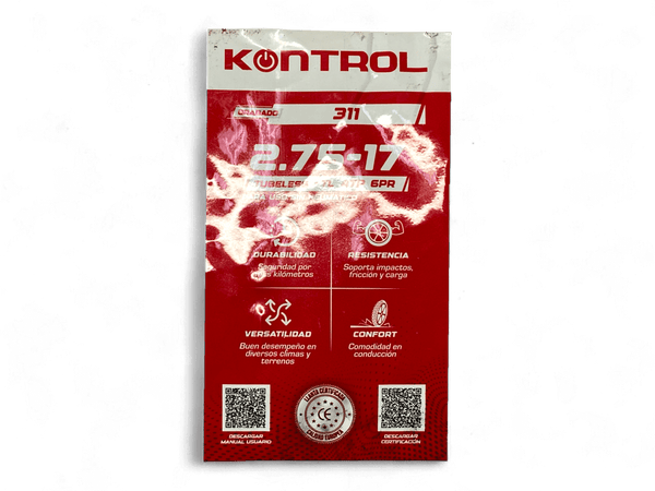 Llanta Kontrol Knt311 2.75-17 Delantera Sellomatic - Mundimotos