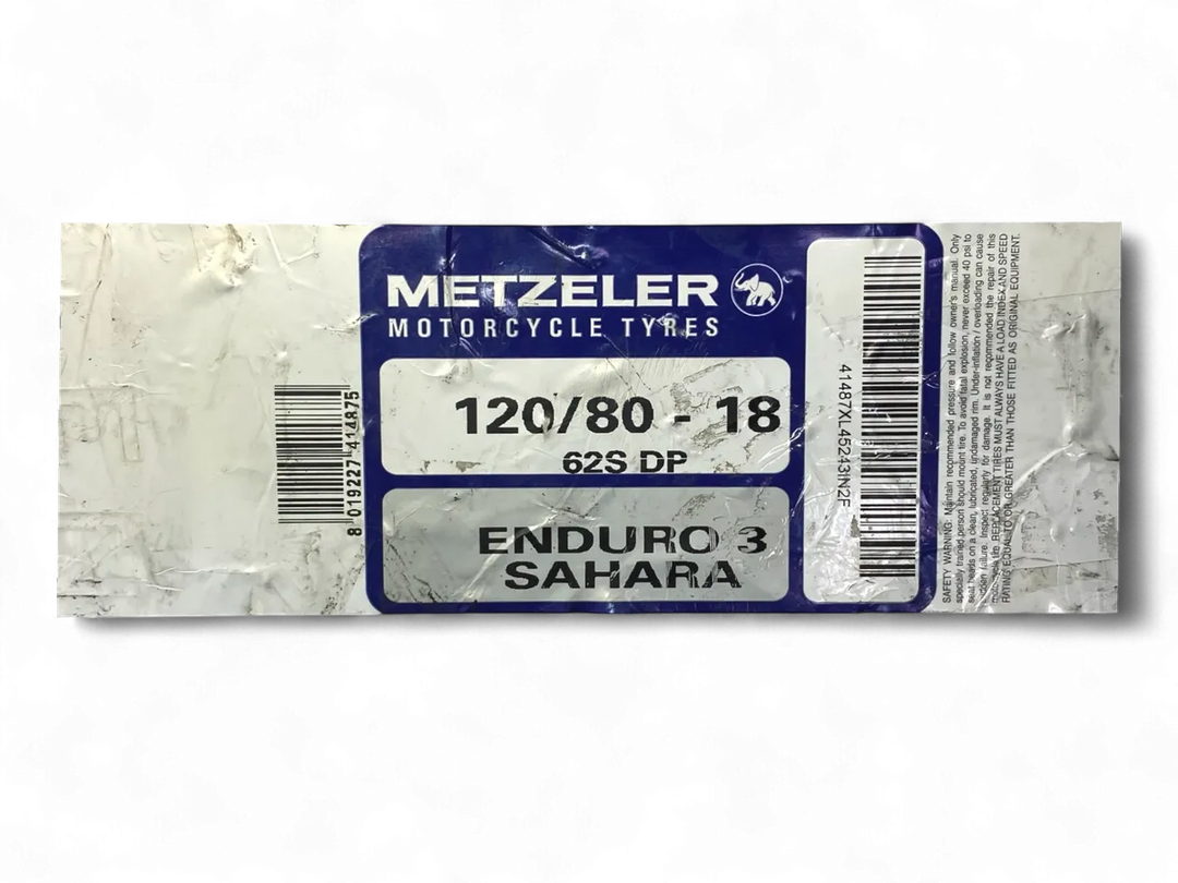 Llanta Metzeler Enduro 3 Sahara 120/80-18 | Mundimotos