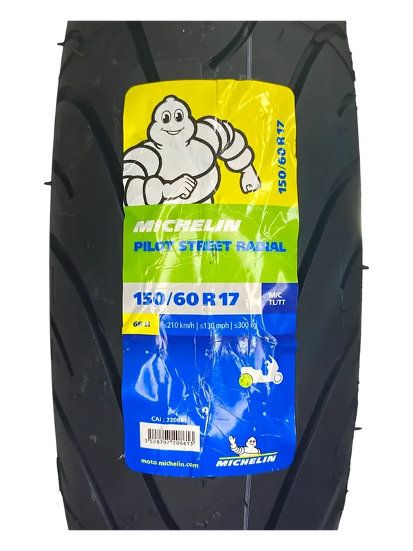 Llanta Michelin Pilot Street Radial 150/60R-17 Trasera-Mundimotos